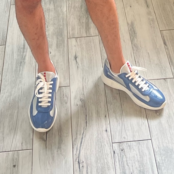 Men’s Prada America’s Cup Patent Leather Sneakers - Picture 6 of 10